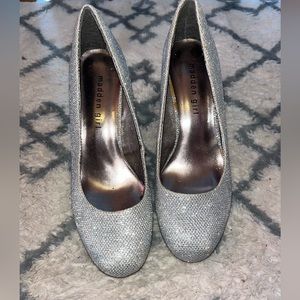 Madden Girl Silver Heels
